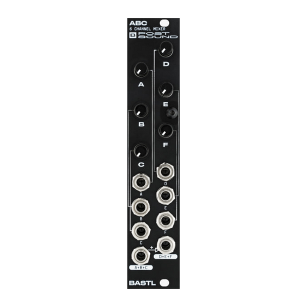 Bastl Instruments ABC Simple Six Channel Signal Mixer - BLACK