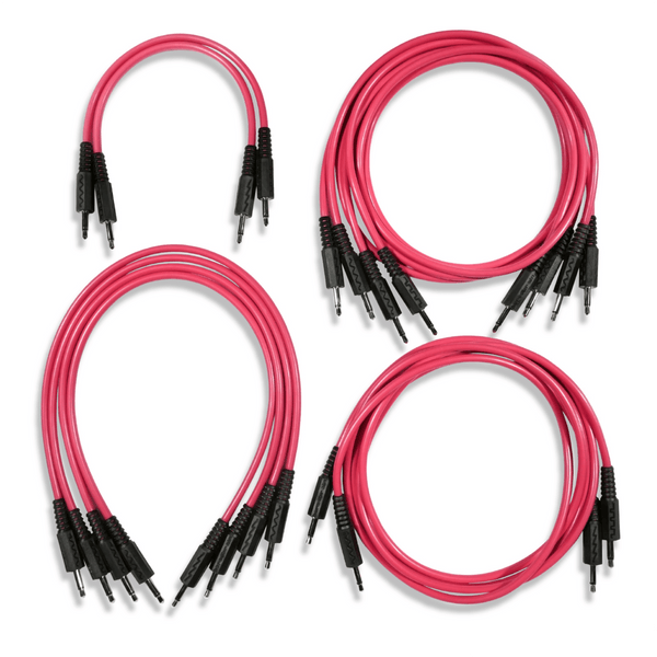 Boredbrain Eurorack Patch Cables 3.5mm TS Mono - Essential 12 Pack