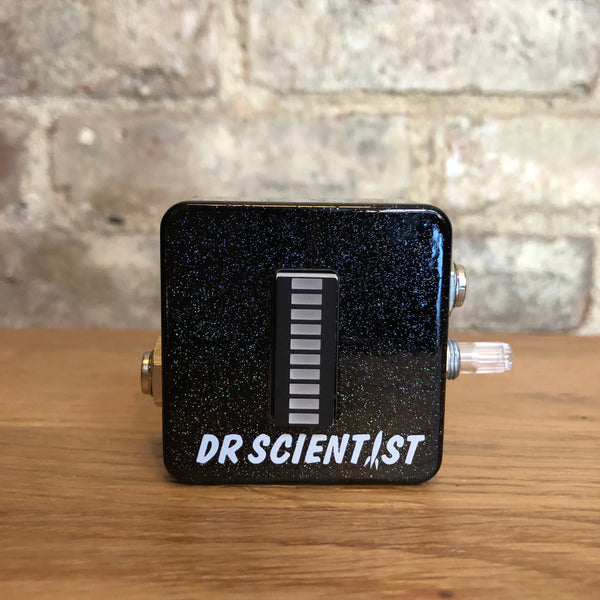 Dr. Scientist Boostbot Black Sparkle Boost / Buffer / Level Meter | Red
