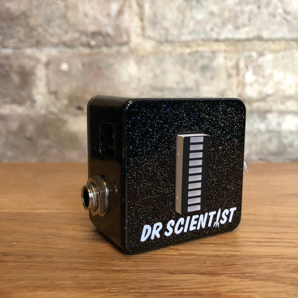 Dr. Scientist Boostbot Black Sparkle Boost / Buffer / Level Meter | Blue