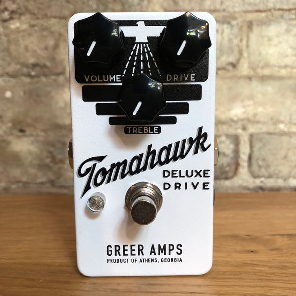 Greer Amps Tomahawk Deluxe Drive, Limited Edition White