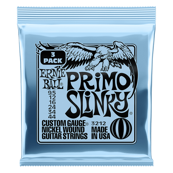 Ernie Ball Primo Slinky 3 Pack - 9.5-44 gauge