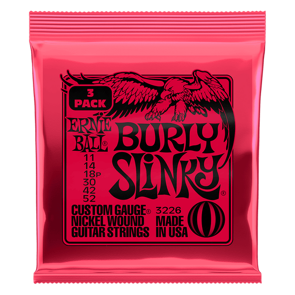 Ernie Ball Burly Slinky 3 Pack - 11-52 gauge