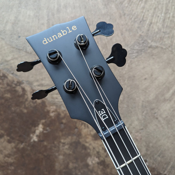 Dunable Guitars R2 Bass DE, Matte Black with Black Hardware
