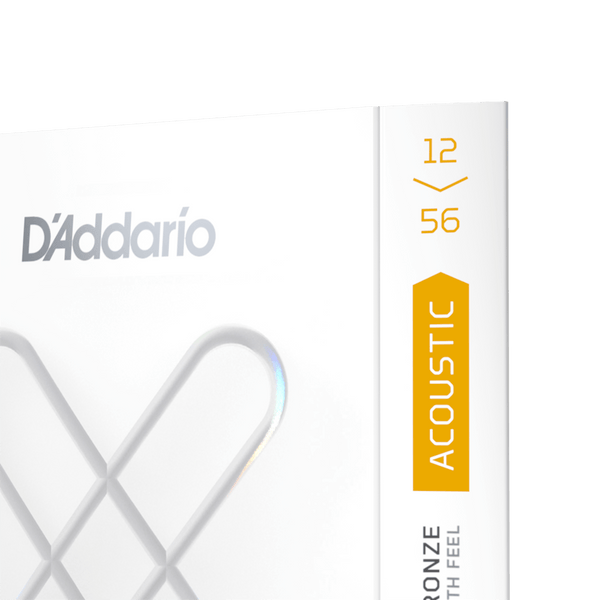 D'Addario XS 80/20 Bronze Acoustic Guitar Strings, 12-56 Light Top/Medium Bottom
