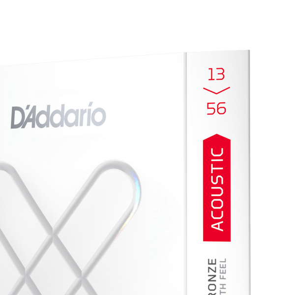 D'Addario XS 80/20 Bronze Acoustic Guitar Strings, 13-56 Medium