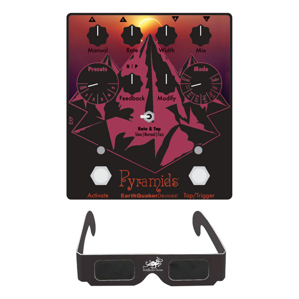 Earthquaker Devices Pyramids Stereo Flanging  Device Limited Edition Solar Eclipse