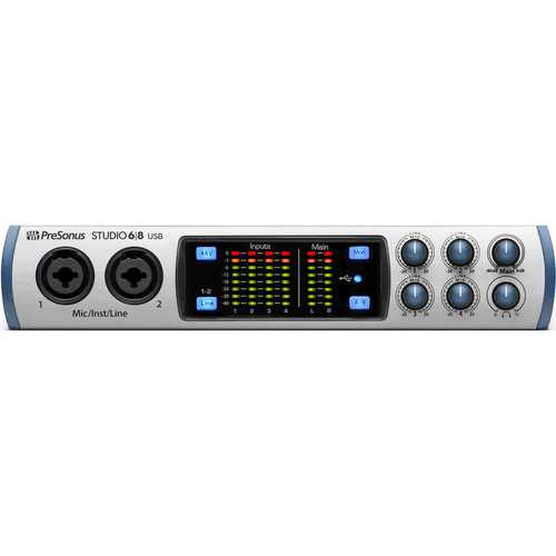 PreSonus Studio 68 USB Audio Interface with 2 XMAX Preamps