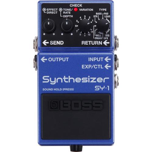 Boss SY-1 synthesizer pedal and PSA-120S Power Adaptor Bundle