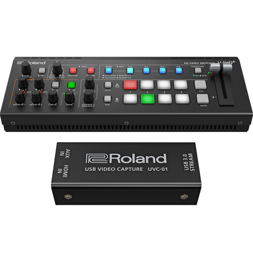 Roland V-1HD+ Switcher with UVC-01 Encoder Bundle