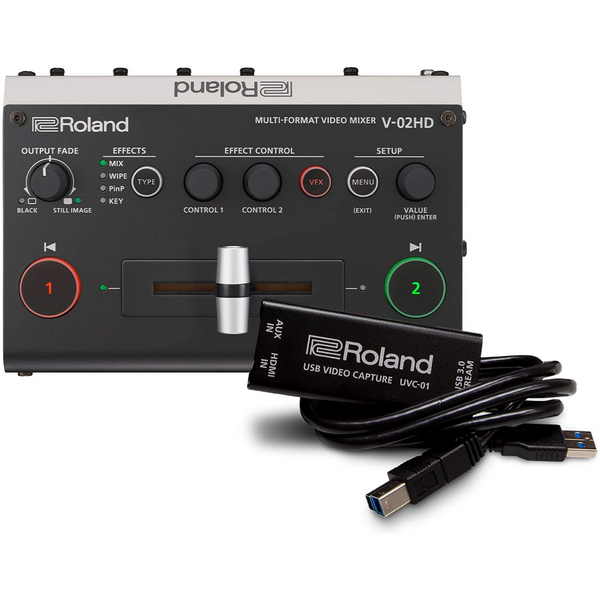Roland V-02HD STR with UVC-01 Encoder Bundle