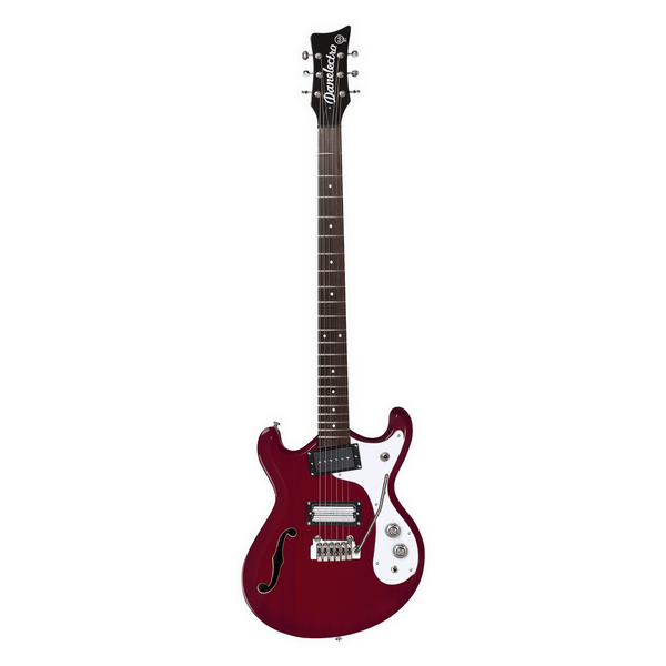 Danelectro 66BT Classic Semi-Hollow Baritone Guitar - Transparent Red