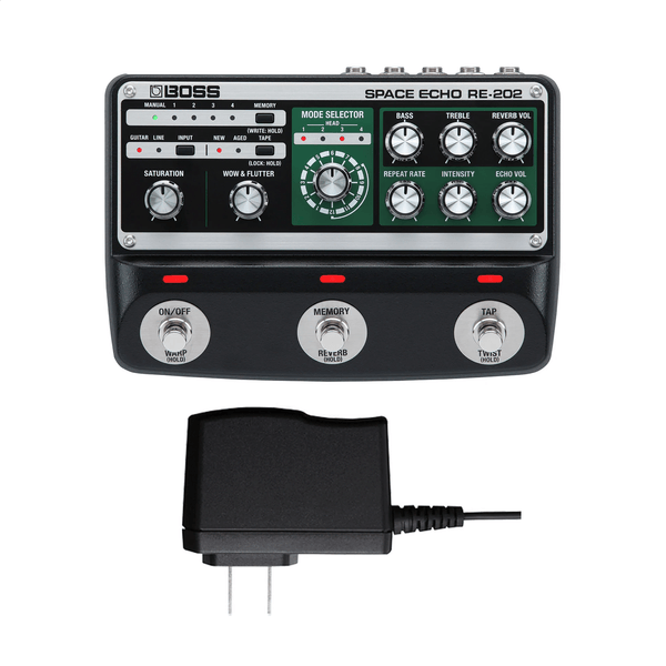 Boss RE-202 Space Echo and PSA-120S Power Adaptor Bundle