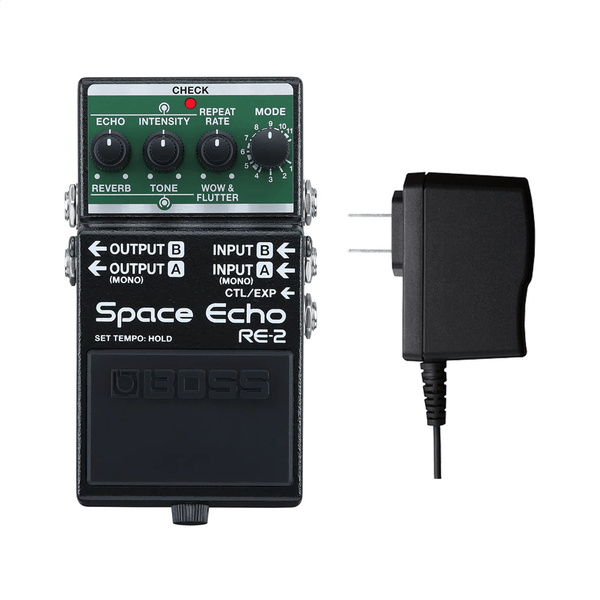 Boss RE-2 Space Echo and PSA-120S Power Adaptor Bundle