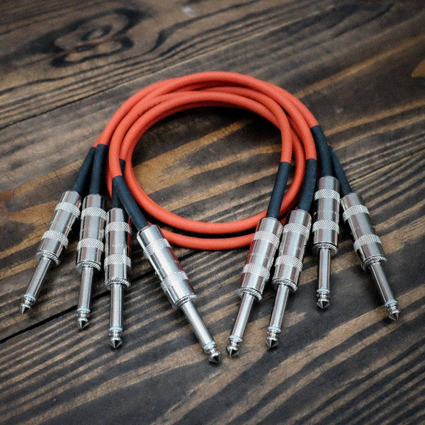 Lincoln ROUTE 24 VOLTS (4 PACK) / 1/4" TS Unbalanced Interconnect Gotham GAC-1 Large Format 5U Modular Patch Cable