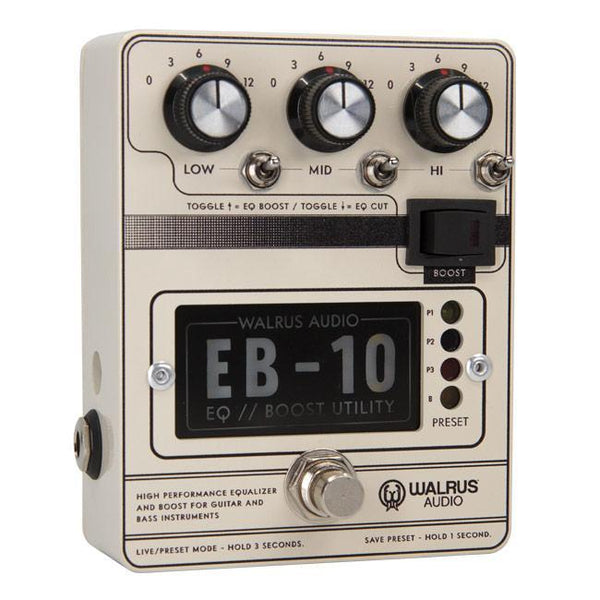 Walrus Audio EB-10 Preamp // EQ // Boost [Cream]