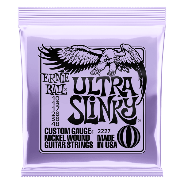 Ernie Ball Ultra Slinky Nickelwound Electric Guitar Strings 10-48 Gauge