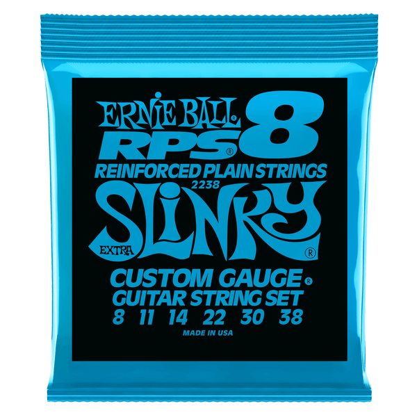 Ernie Ball Extra Slinky RPS Nickel Wound Electric Guitar Strings - 8-38 Gauge