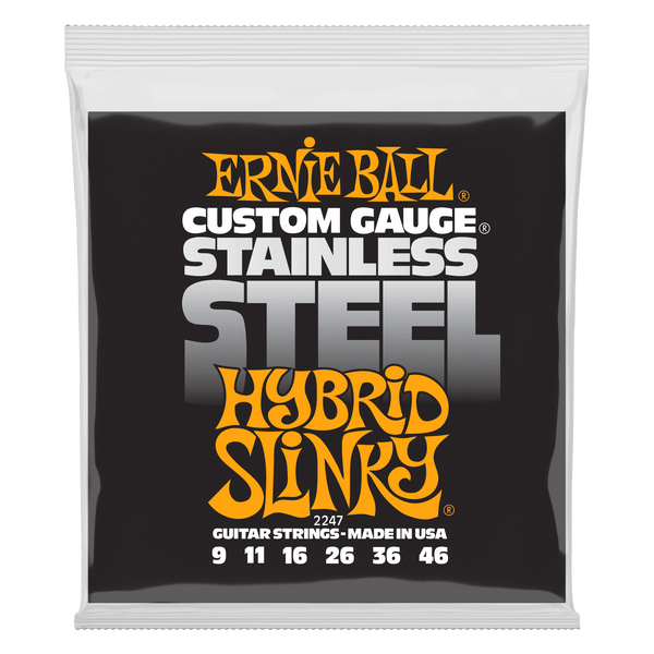 Ernie Ball Hybrid Slinky Stainless Steel Wound Electric Guitar Strings - 9-46 Gauge