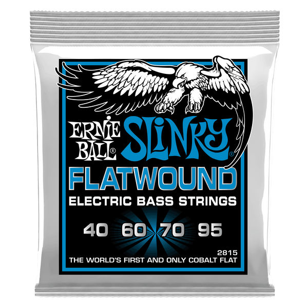 Ernie Ball Extra Slinky Flatwound Electric Bass Strings - 40-95 Gauge