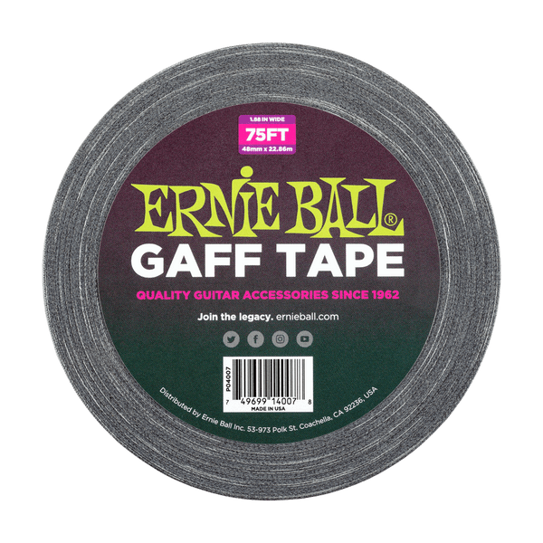 Ernie Ball 48MM / 1.88 GAFF PRO GAFF TAPE 75FT - BLACK