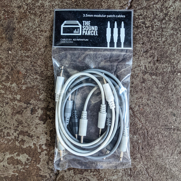 Sound Parcel 3.5mm Modular Patch Cable / Gray Scale 5-pack
