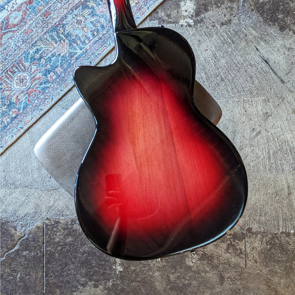 Teel Guitar Works L00C Ultra-Thin AE - Burgundy Burst
