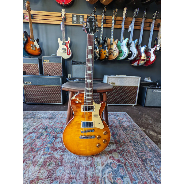Heritage Standard H-150 Solid Electric Guitar with Case, Dirty Lemon Burst