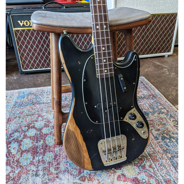 Nash MB-63 Mustang Short-Scale Bass, Black with Heavy Aging