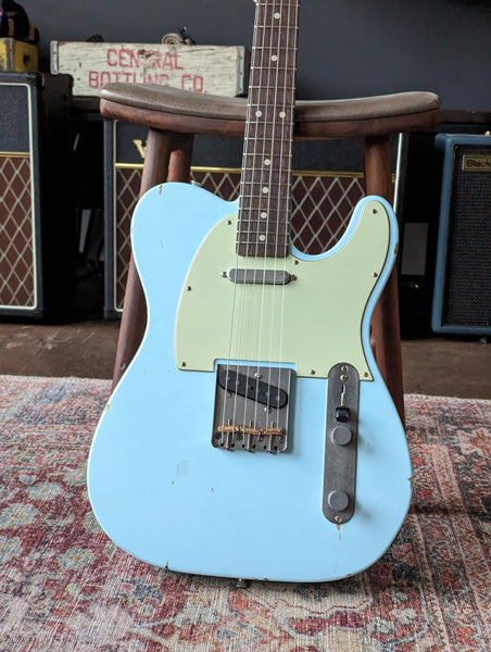 Nash T-63 Telecaster, Sonic Blue with Light Aging