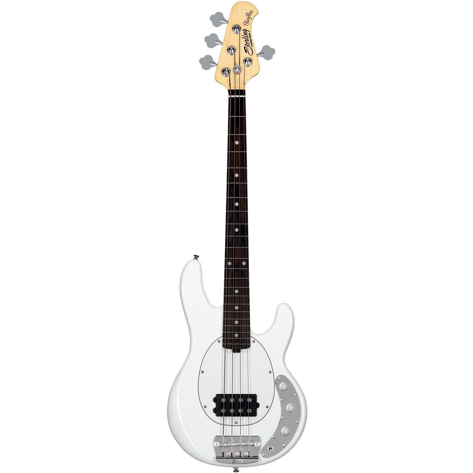 Sterling by Music Man Short Scale StingRay, Olympic White and Mono