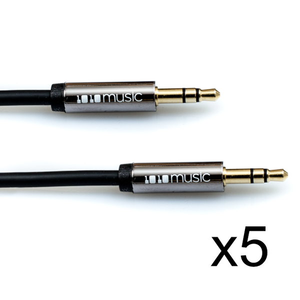 1010 Music 3.5mm TRS Patch Cable - 60cm - 5 pack
