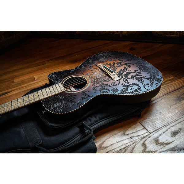 Teel Guitar Works L00C Ultra-Thin AE - Carved Paisley
