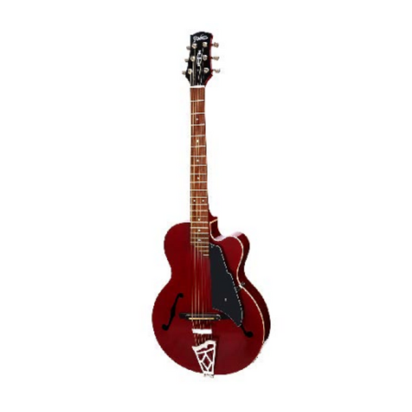 VOX Giulietta VGA-3PS Archtop Acoustic-Electric with Piezo Bridge Pickup, Trans Red