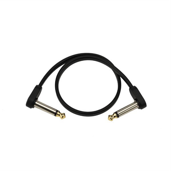D'Addario Flat Patch Cable, 1ft Right Angle, Single