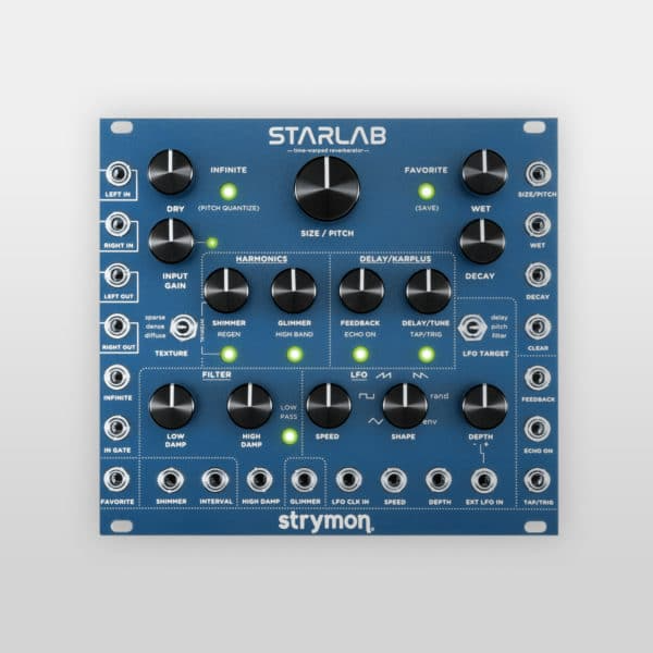 Strymon StarLab timewarped reverberator eurorack module