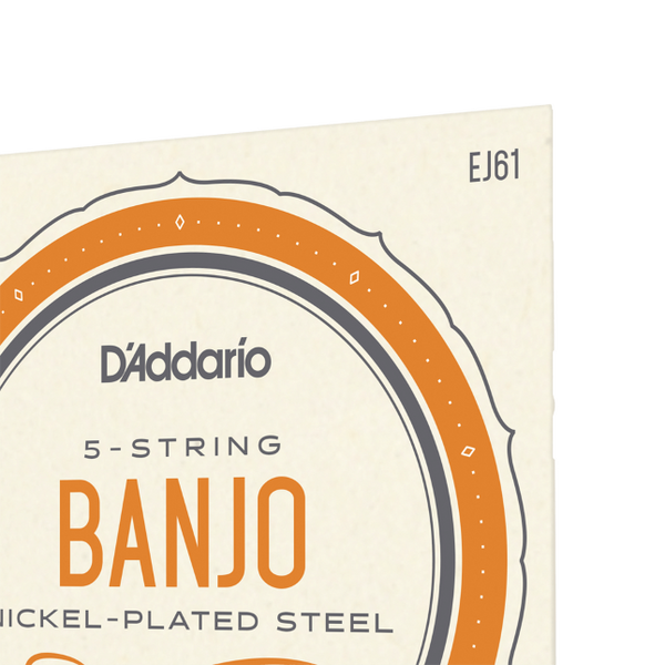 D'Addario D'Addario EJ61 5-String Banjo Strings, Nickel, Medium 10-23