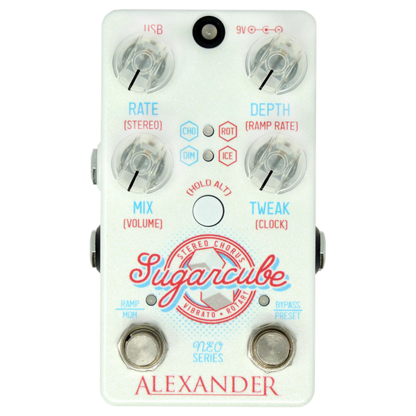 Alexander Sugarcube - stereo chorus + rotary, dimension, and quantized pitch