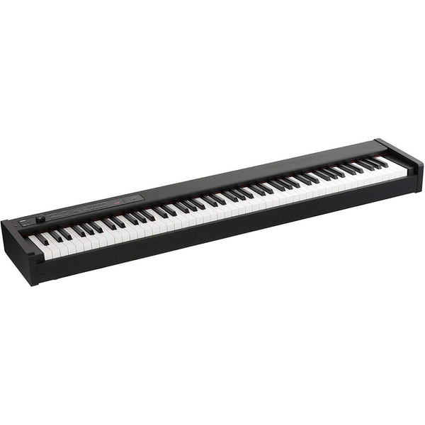 Korg D1 Slimline 88-Key Digital Piano with Damper Pedal, 30 Sounds, Black