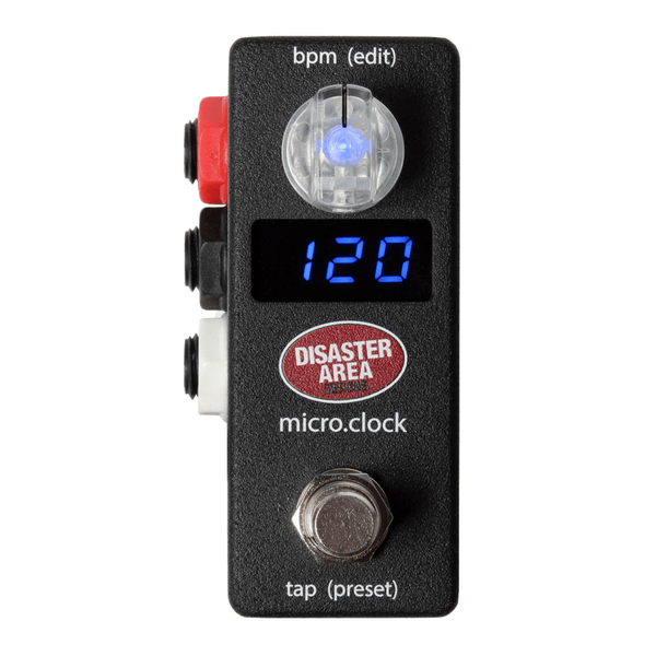 Disaster Area Designs micro.clock Tap Tempo Controller - Carbon Black
