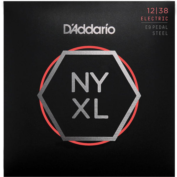 D'Addario NYXL1238PS Nickel Wound E9 Pedal Steel Guitar Strings, Custom Light, 12-38