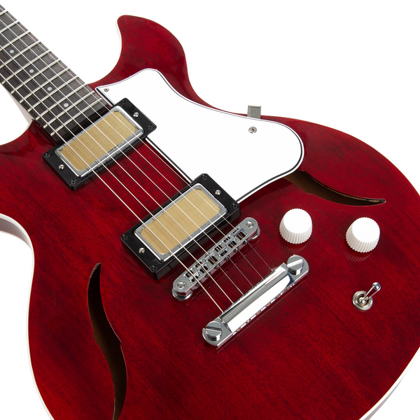 Harmony Comet Electric Guitar, Trans Red