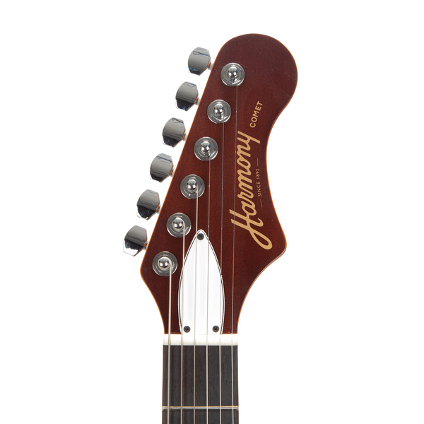 Harmony Comet Electric Guitar, Trans Red