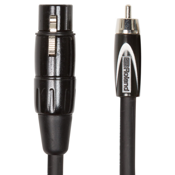Roland Black Series Interconnect Cable - XLR female to RCA