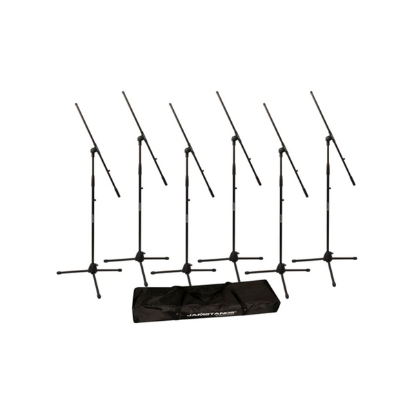 Ultimate Support JamStand JS-MCFB6PK 6-PACK TRIPOD MIC STAND BUNDLE