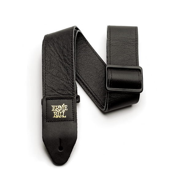 Ernie Ball 2" Tri-Glide BLACK Italian Leather Strap