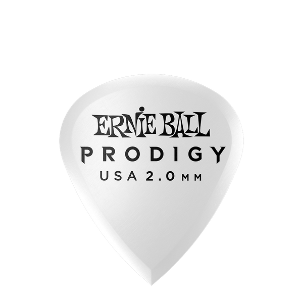 Ernie Ball 2.0MM WHITE MINI PRODIGY PICKS 6-PACK
