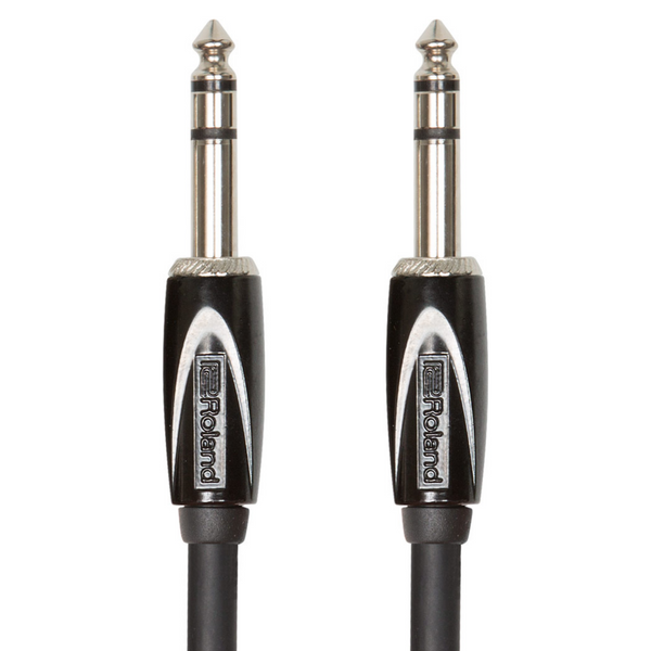 Roland Black Series Interconnect Cable - Stereo cable—1/4-inch TRS