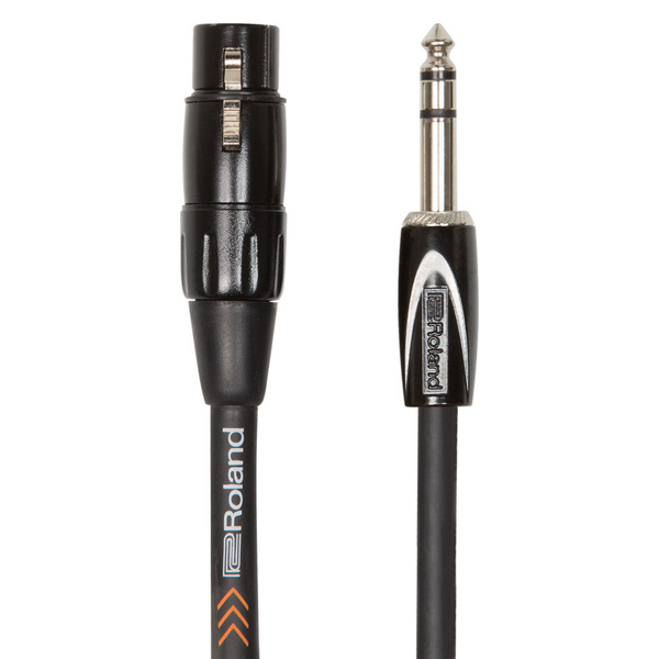 Roland Black Series Balanced interconnect cable—1/4-inch TRS male to XLR female