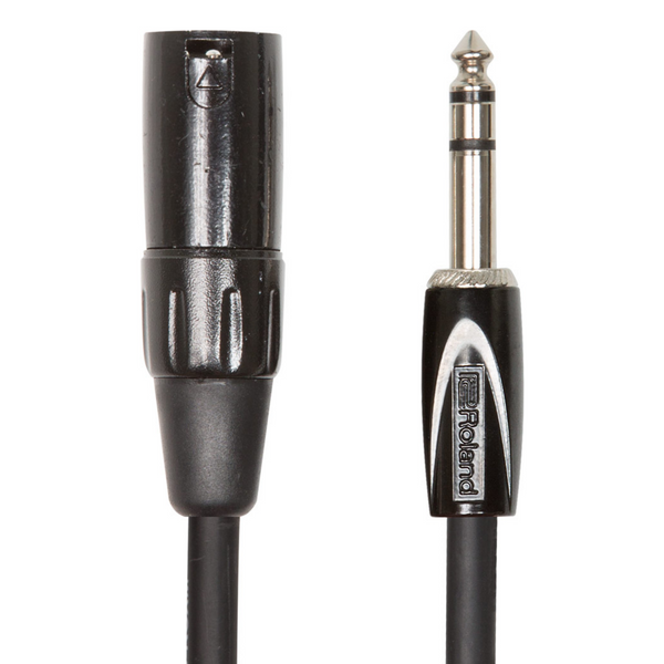 Roland Black Series Balanced interconnect cable—1/4-inch TRS male to XLR male